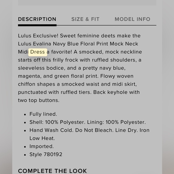 Lulus Evaline floral print mock neck midi dress. Size M. Worn once - Picture 6 of 7